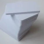 Cartão em PVC Branco 0,76mm (100 Unid)