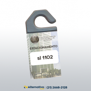 Cartão em pvc para estacionamento carro