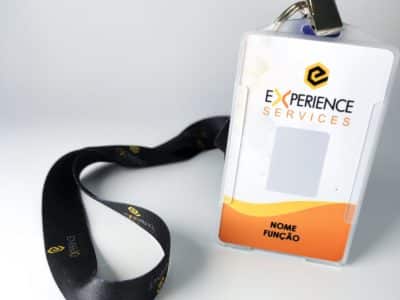 Cracha PVC empresarial crachá empresarial