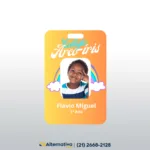 Crachá infantil em PVC