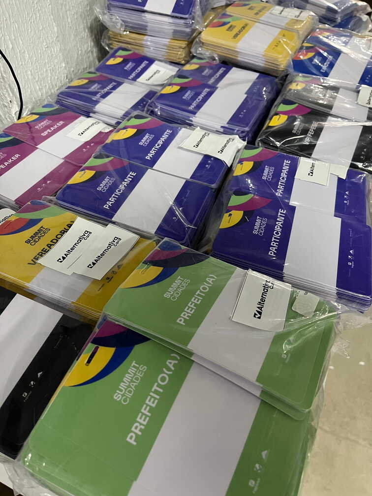 Credenciais para Eventos summit cidades alternativacard 
